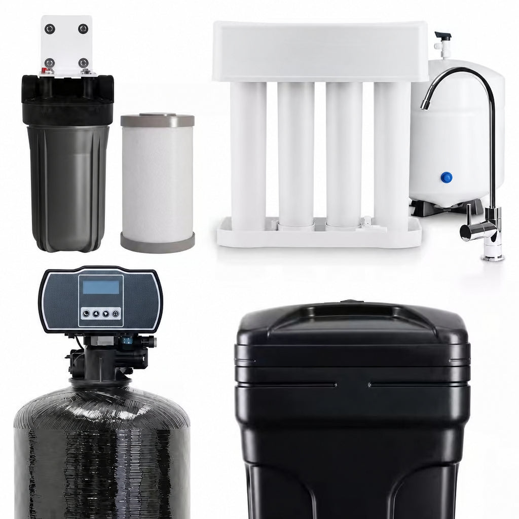 Whole House Filtration with 64,000 Grain Water Softener, Reverse Osmosis System and Sediment-Gac Pre-Filter