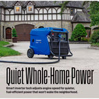 12,000-Watt Remote Electric Start Tri Fuel Gas, Propane, Natural Gas Powered Inverter Generator with CO Sensor