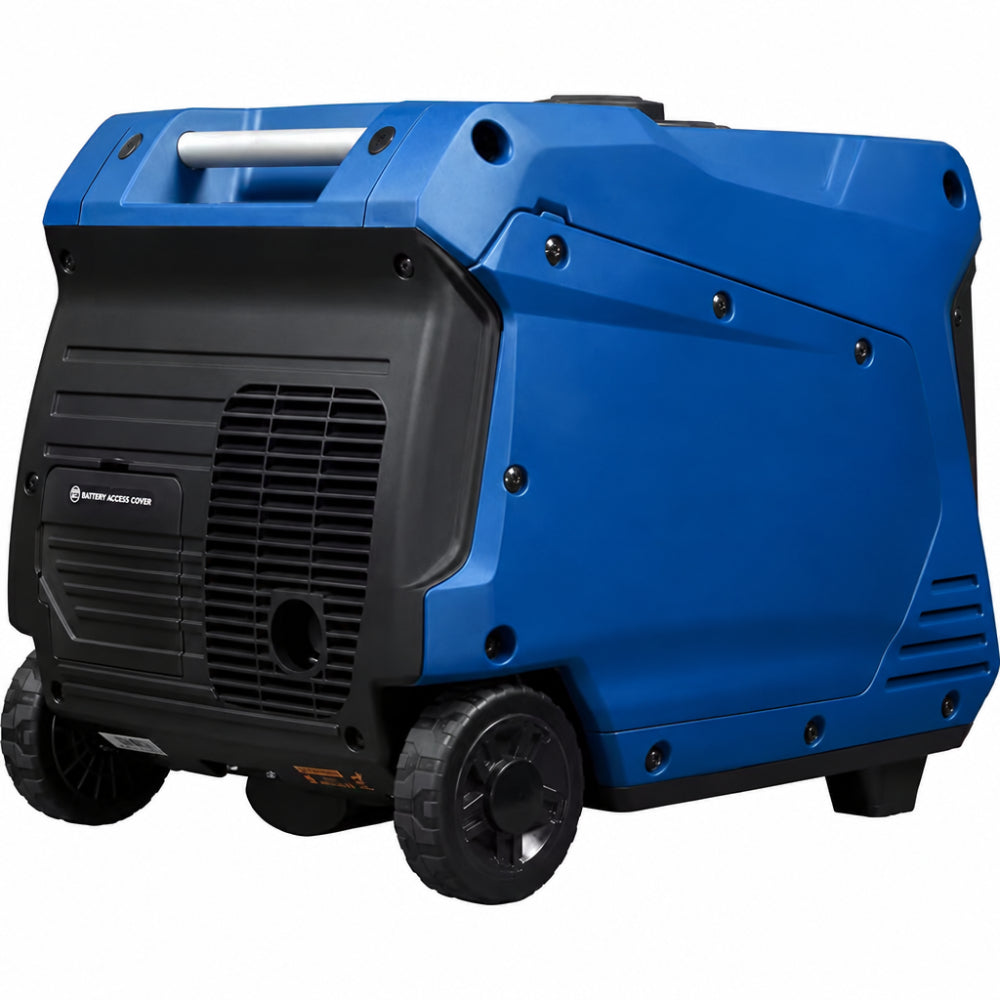 5,000-Watt Gas Powered Portable Inverter Generator with Remote Electric Start, LED Data Center